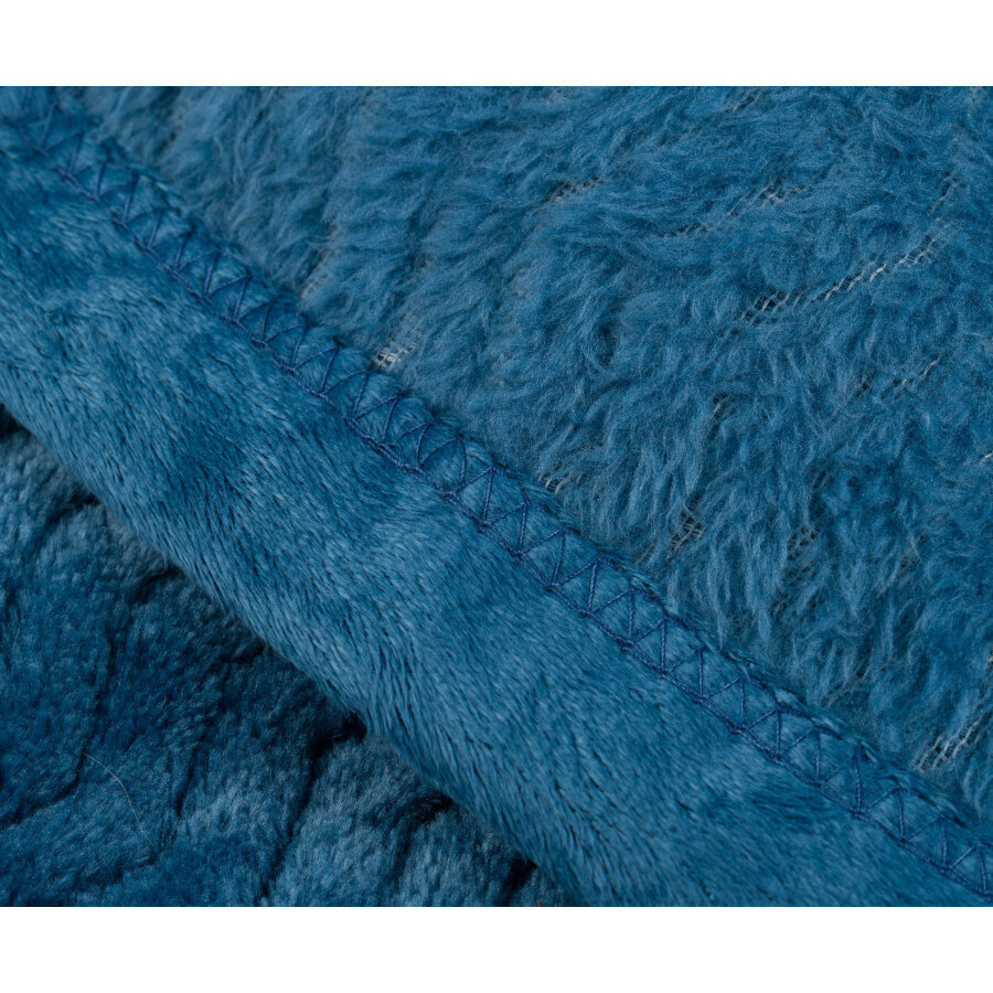 Gözze Memphis Stola - fleecehuopa, sininen, 100 x 150 cm hinta ja tiedot | Päiväpeitot ja huovat | hobbyhall.fi