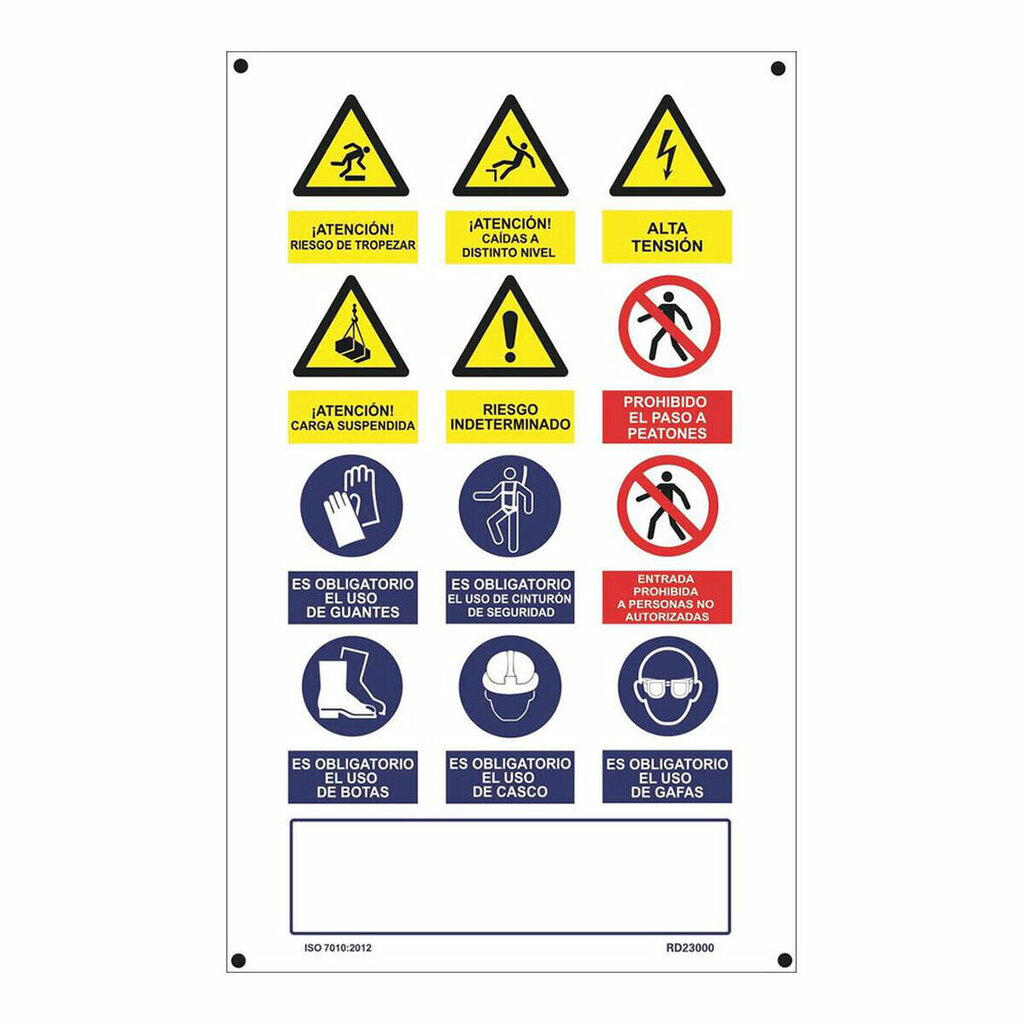 Kyltti Normaluz Obra múltiple PVC (50 x 90 cm) hinta ja tiedot | Informaatioteipit | hobbyhall.fi