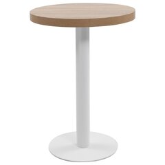 Bistropöytä vaaleanruskea 60 cm MDF hinta ja tiedot | Ruokapöydät | hobbyhall.fi