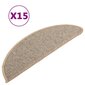 Porrasmatot 15 kpl ruskea 56x17x3 cm hinta ja tiedot | Isot matot | hobbyhall.fi