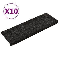 Porrasmatot 10 kpl musta 65x21x4 cm neulahuopa hinta ja tiedot | Isot matot | hobbyhall.fi