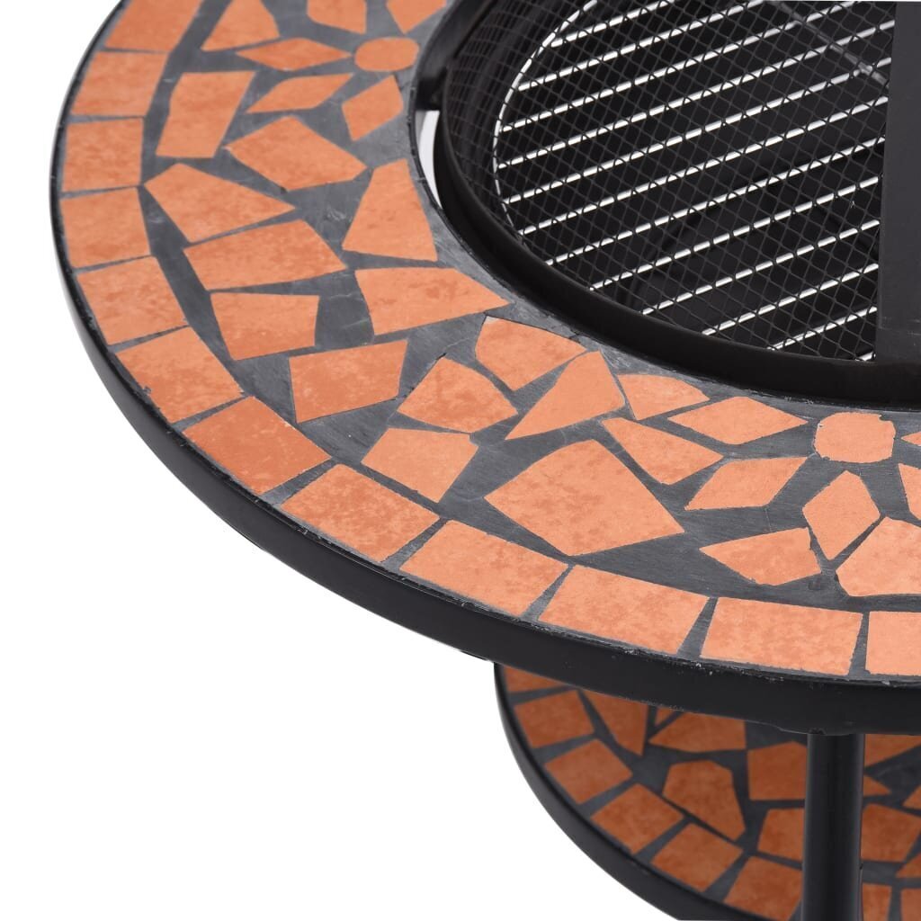 Mosaiikkipöytä tulisijalla terrakotta 68 cm keramiikka hinta ja tiedot | Takat | hobbyhall.fi