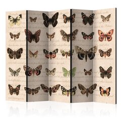 Sermi - Retro Style: Butterflies II [Room Dividers] hinta ja tiedot | Sermit ja tilanjakajat | hobbyhall.fi