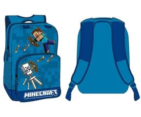 Koulureppu Minecraft, sininen, 35x25x12cm hinta ja tiedot | Koulureput ja -laukut | hobbyhall.fi