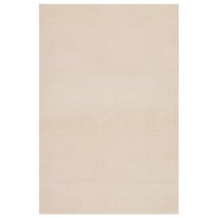 Matto pestävä pehmeä lyhyt nukka 200x290 cm liukumaton beige hinta ja tiedot | Isot matot | hobbyhall.fi