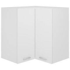 Seinäkulmakaappi valkoinen 57x57x60 cm lastulevy hinta ja tiedot | Keittiön kaapit | hobbyhall.fi