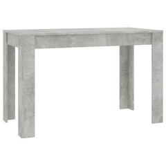 Ruokapöytä betoninharmaa 120x60x76 cm lastulevy hinta ja tiedot | Ruokapöydät | hobbyhall.fi