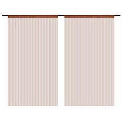 Johtoverhot, 2 kpl, 100x250cm, ruskea väri hinta ja tiedot | Verhot | hobbyhall.fi