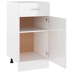 Alalipastokaappi korkeakiilto valkoinen 40x46x81,5 cm lastulevy hinta ja tiedot | Keittiön kaapit | hobbyhall.fi