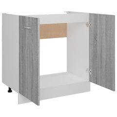 Allaskaappi harmaa Sonoma 80x46x81,5 cm tekninen puu hinta ja tiedot | Keittiön kaapit | hobbyhall.fi