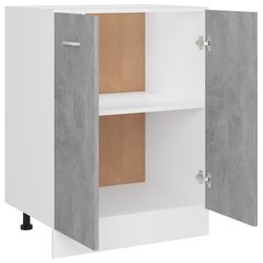 Alakaappi betoninharmaa 60x46x81,5 cm lastulevy hinta ja tiedot | Keittiön kaapit | hobbyhall.fi