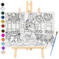 ARTISTIC PAINTING KIT EASEL Maalit ja lakat Värityskirja hinta ja tiedot | Taide- ja askartelutarvikkeet | hobbyhall.fi