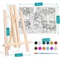 ARTISTIC PAINTING KIT EASEL Maalit ja lakat Värityskirja hinta ja tiedot | Taide- ja askartelutarvikkeet | hobbyhall.fi