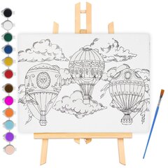 ARTISTIC PAINTING KIT EASEL Maalit ja lakat Värityskirja hinta ja tiedot | Taide- ja askartelutarvikkeet | hobbyhall.fi