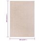 Lyhytnukkainen matto 200x290 cm tumma beige hinta ja tiedot | Isot matot | hobbyhall.fi