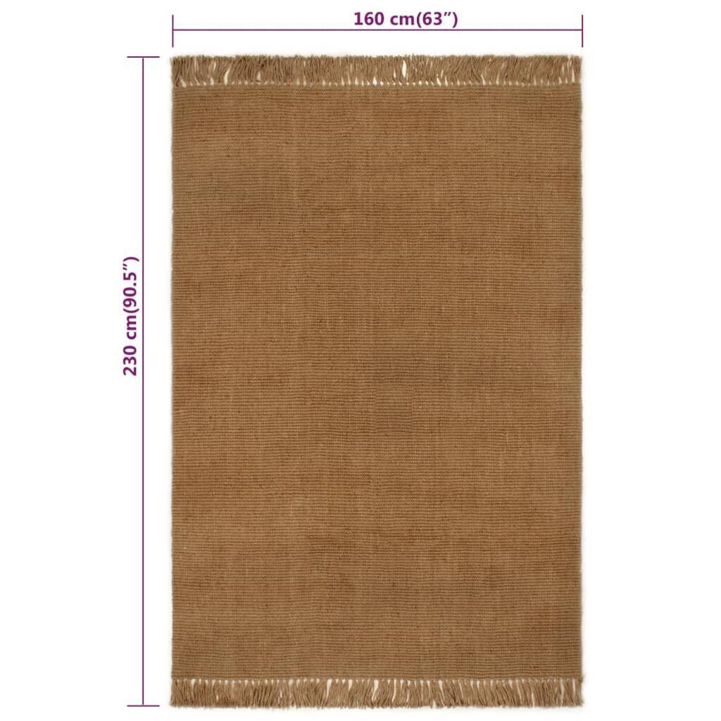 Matto hapsuilla 160x230 cm juutti hinta ja tiedot | Isot matot | hobbyhall.fi