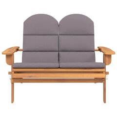 Puutarha adirondack penkki tyynyillä , ruskea hinta ja tiedot | Puutarhapenkit | hobbyhall.fi