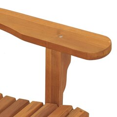 Adirondack puutarhatuolit 2 kpl 79x95x92 cm täysi tiikki hinta ja tiedot | Puutarhatuolit | hobbyhall.fi