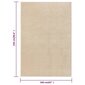 Lyhytnukkainen matto 160x230 cm beige hinta ja tiedot | Isot matot | hobbyhall.fi