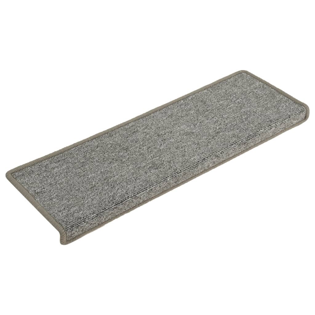 Porrasmatot 15 kpl 65x21x4 cm valkoinen ja harmaa hinta ja tiedot | Isot matot | hobbyhall.fi