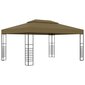 Huvimaja, jossa LED-valot, taupe, 3x4m, 180g/m² hinta ja tiedot | Puutarhapaviljongit | hobbyhall.fi