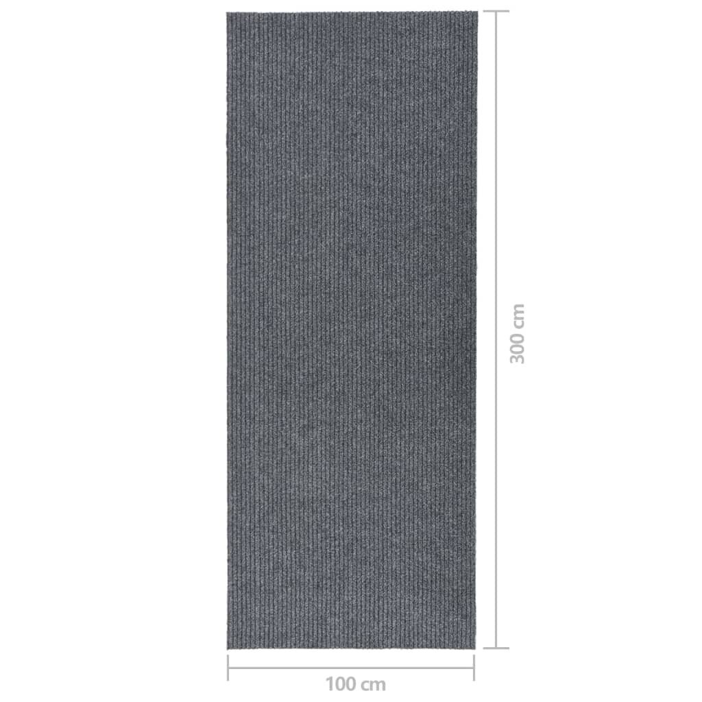 Käytävän kuramatto 100x300 cm harmaa hinta ja tiedot | Isot matot | hobbyhall.fi