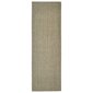 Matto luonnollinen sisal 66x200 cm vihreä hinta ja tiedot | Isot matot | hobbyhall.fi