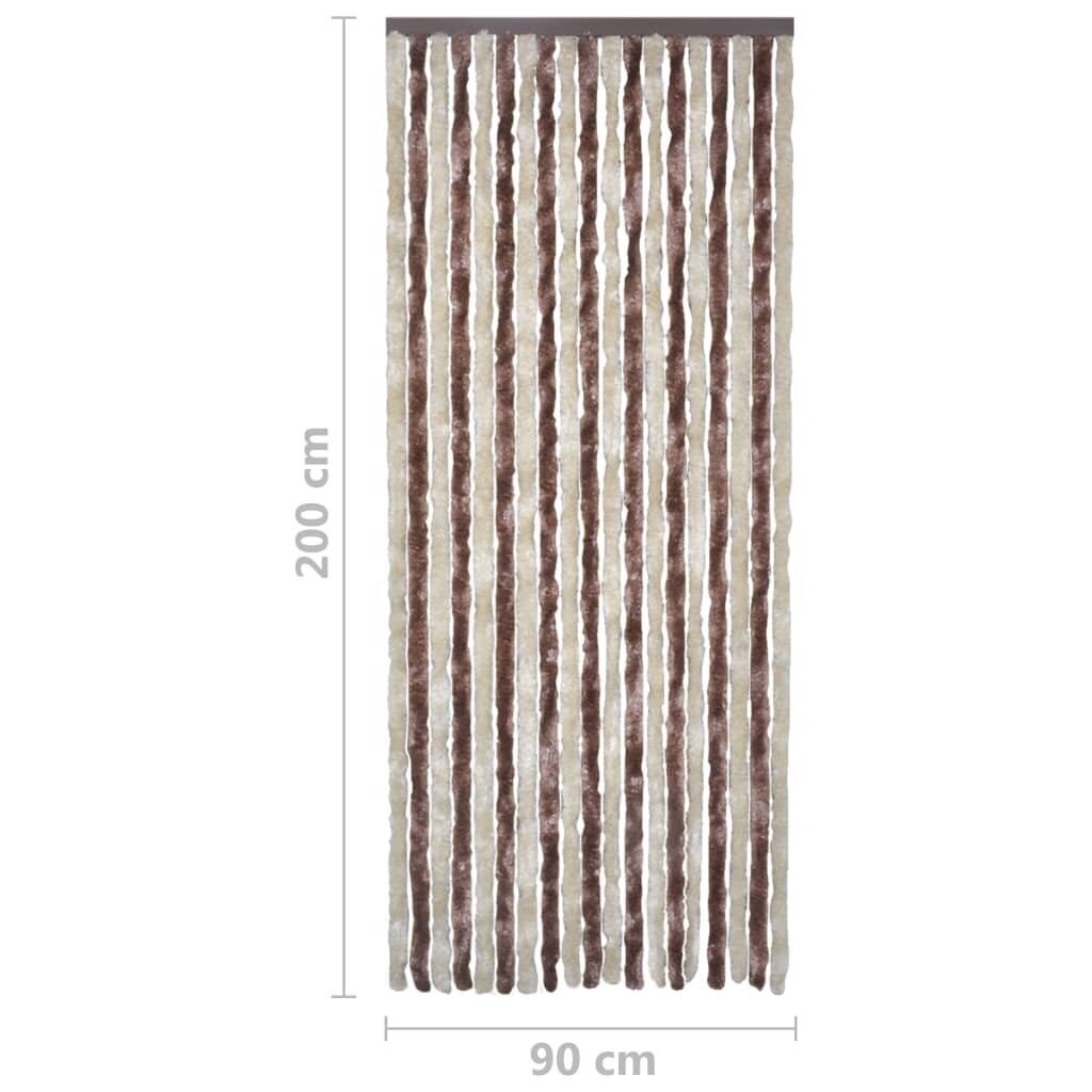 Hyönteisverho beige ja vaaleanruskea 90x200 cm Chenille hinta ja tiedot | Hyttysverkot | hobbyhall.fi