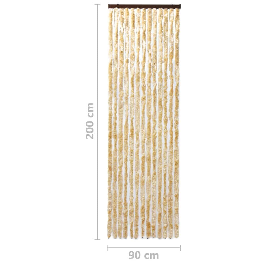 Hyönteisverho beige 90x200 cm Chenille hinta ja tiedot | Hyttysverkot | hobbyhall.fi