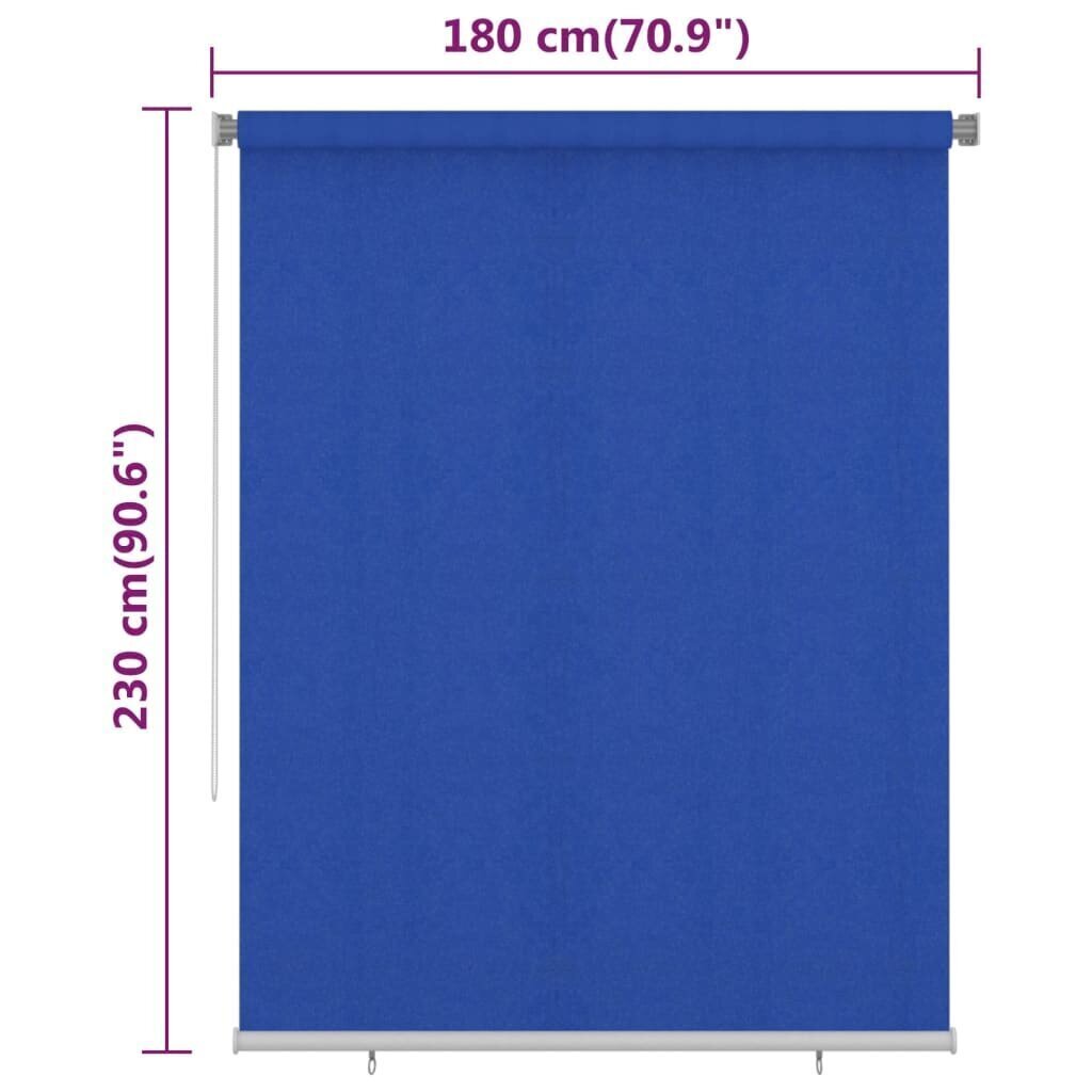 Rullaverho ulkotiloihin 180x230 cm sininen HDPE hinta ja tiedot | Kaihtimet | hobbyhall.fi