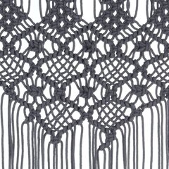 Macrame verho antrasiitti 140x240 cm puuvilla hinta ja tiedot | Verhot | hobbyhall.fi