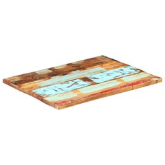 Suorakulmainen pöytälevy 60x90 cm 25-27 mm täysi kierrätyspuu hinta ja tiedot | Työtasot | hobbyhall.fi