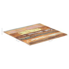 Neliönmuotoinen pöytälevy 70x70 cm 15-16 mm täysi kierrätyspuu hinta ja tiedot | Työtasot | hobbyhall.fi