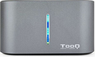 Kaksoistelakointiasema TooQ TQDS-805G 2,5"-3,5" HDD/SSD SATA USB 3.0 hinta ja tiedot | Kovalevyt | hobbyhall.fi