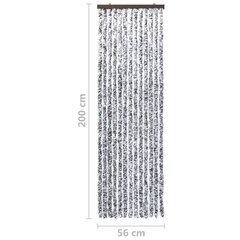 Hyönteisverho ruskea ja beige 56x200 cm Chenille hinta ja tiedot | Hyttysverkot | hobbyhall.fi