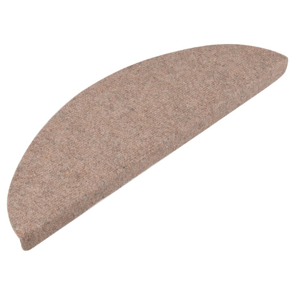 Itsekiinnittyvät porrasmatot 15 kpl 65x22,5x3,5 cm beige hinta ja tiedot | Isot matot | hobbyhall.fi