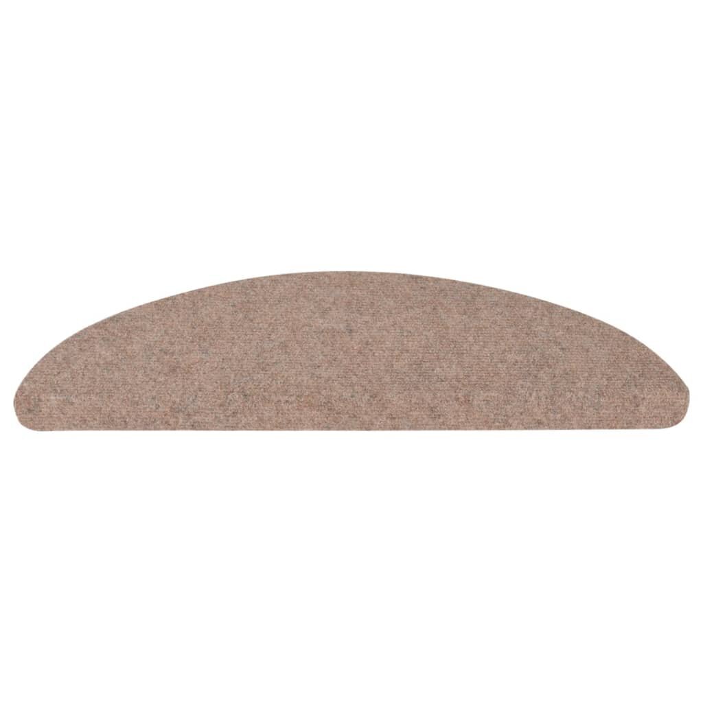 Itsekiinnittyvät porrasmatot 15 kpl 65x22,5x3,5 cm beige hinta ja tiedot | Isot matot | hobbyhall.fi