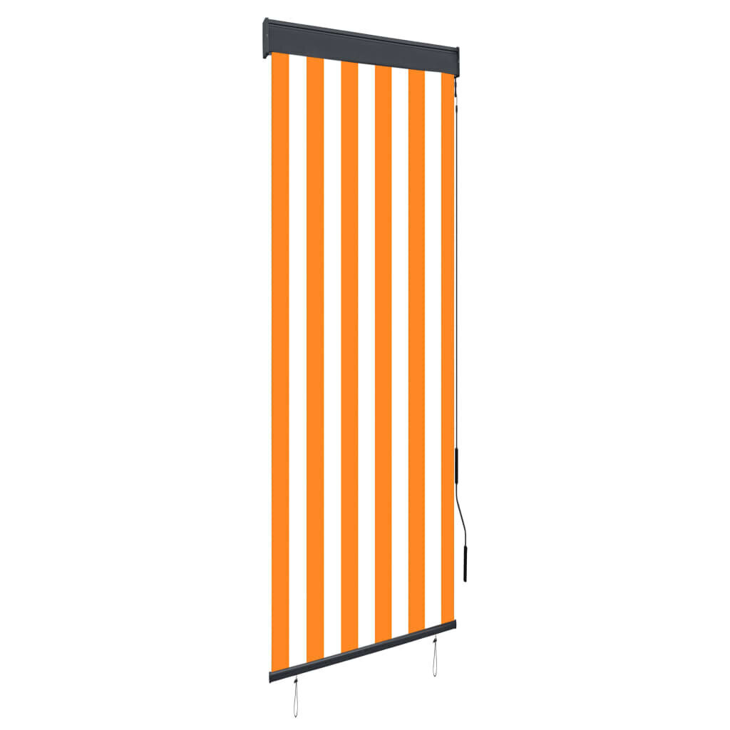 Ulkorullaverho 60x250 cm valkoinen ja oranssi hinta ja tiedot | Rullaverhot | hobbyhall.fi