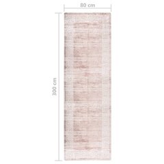 Matto pestävä 80x300 cm beige liukumaton hinta ja tiedot | Isot matot | hobbyhall.fi