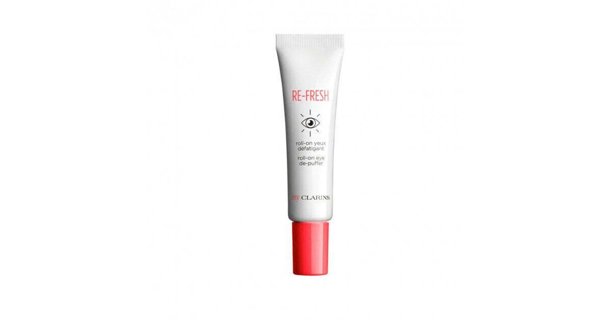 My Clarins Re-Fresh Roll-On Eye De-Puffer kosteuttava silmänympärysgeeli, 15 ml hinta ja tiedot | Silmänympärysvoiteet ja seerumit | hobbyhall.fi