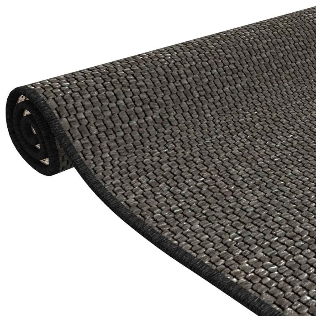 Käytävämatto sisal-tyyli antrasiitti 50x150 cm hinta ja tiedot | Isot matot | hobbyhall.fi