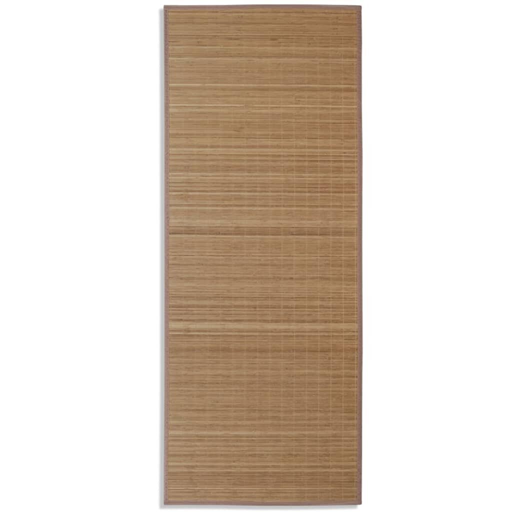 Suorakulmainen ruskea bambumatto 80x200 cm hinta ja tiedot | Isot matot | hobbyhall.fi