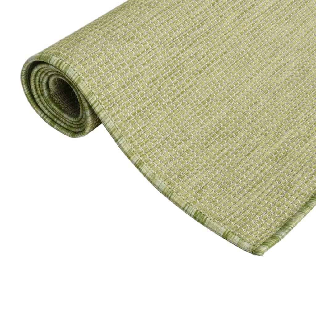 Ulkomatto Flatweave 80x150 cm vihreä hinta ja tiedot | Isot matot | hobbyhall.fi