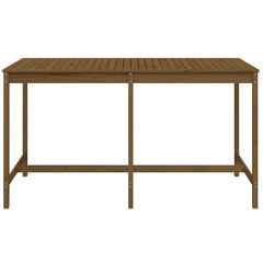 Puutarhapöytä hunajanruskea 203,5x90x110 cm täysi mänty hinta ja tiedot | Puutarhapöydät | hobbyhall.fi