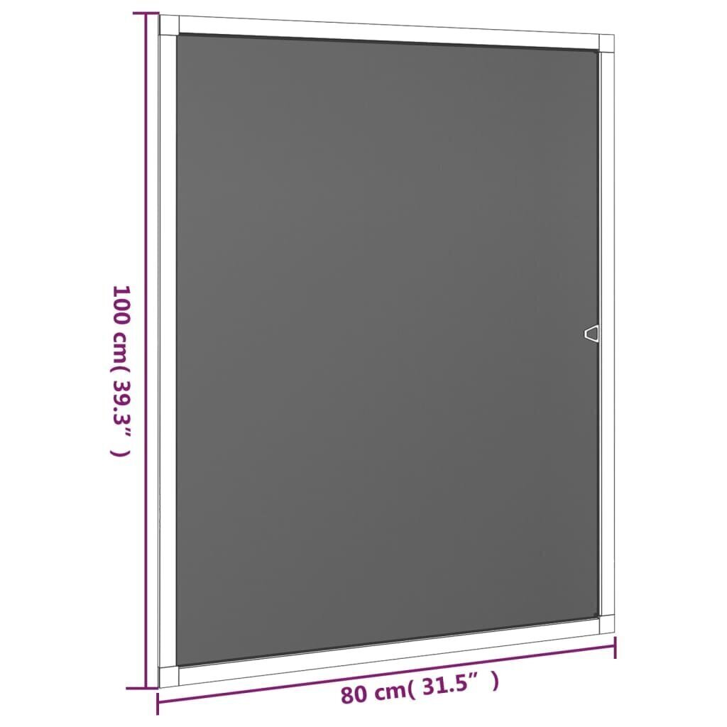 Hyönteisverkko ikkunaan ruskea 80x100 cm hinta ja tiedot | Hyttysverkot | hobbyhall.fi