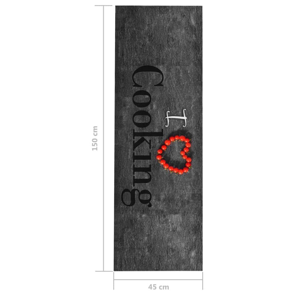 Keittiön pestävä lattiamatto Cooking 45x150 cm hinta ja tiedot | Isot matot | hobbyhall.fi