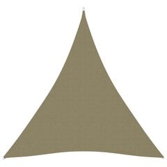 Aurinkopurje Oxford-kangas kolmio 3x4x4 m beige hinta ja tiedot | Aurinkovarjot ja markiisit | hobbyhall.fi