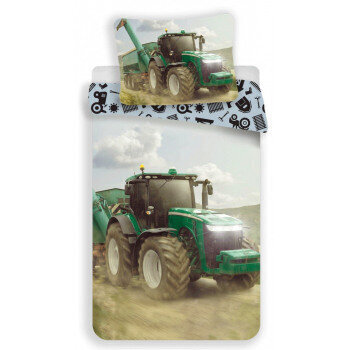 Tractor -pussilakanasetti, 140 x 200 cm + 1 tyynyliina 70 x 90 cm hinta ja tiedot | Vuodevaatteet lapsille | hobbyhall.fi