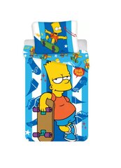 Bart Skater -pussilakanasetti, 140 x 200 cm + 1 tyynyliina 70 x 90 cm hinta ja tiedot | Vuodevaatteet lapsille | hobbyhall.fi