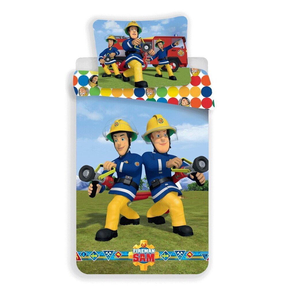 Fireman Sam-pussilakanasetti, 140 x 200 cm + 1 tyynyliina 70 x 90 cm hinta ja tiedot | Vuodevaatteet lapsille | hobbyhall.fi